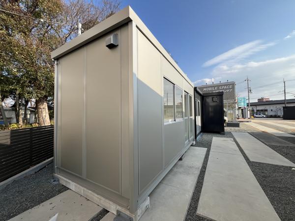 和歌山県和歌山店/展示場の新棟ユニットハウス・プレハブ・コンテナハウス47MSL(3.02坪)の本体の外観