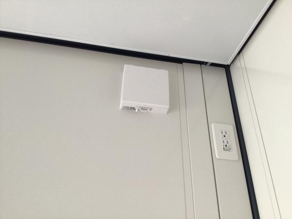 岩手県盛岡営業所/総合展示場の新棟ユニットハウス・プレハブ・コンテナハウス38MSL(2.43坪)の各設備の給気口