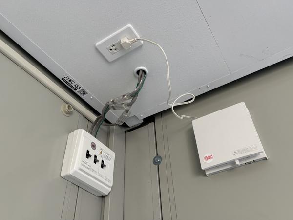 茨城県小美玉店/展示場の中古ユニットハウス・プレハブ・コンテナハウスCT-41J(2.83坪)の各設備の分電盤