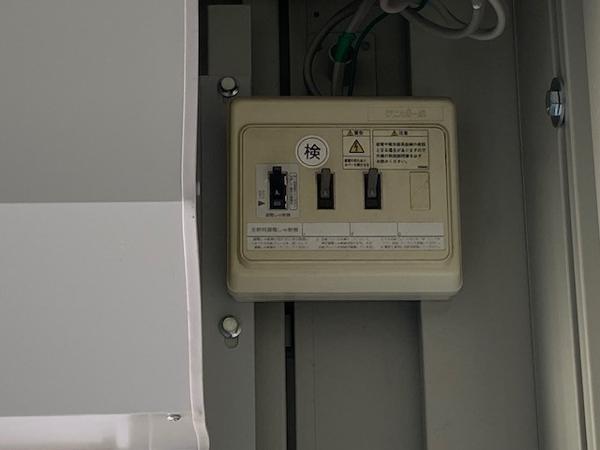 茨城県土浦出張所/展示場の中古ユニットハウス・プレハブ・コンテナハウスCT-32JG(2.16坪)の各設備の分電盤