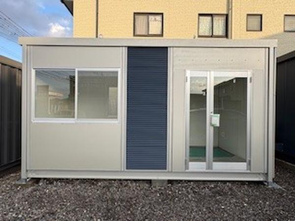 大分県大分東店/展示場の新棟ユニットハウス・プレハブ・コンテナハウス47MSL(3.02坪)の本体の外観