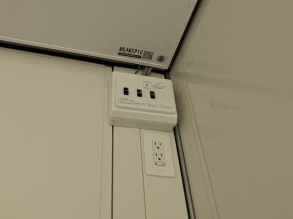 香川県東かがわ店/展示場の新棟ユニットハウス・プレハブ・コンテナハウス47MSL(3.02坪)の各設備の分電盤