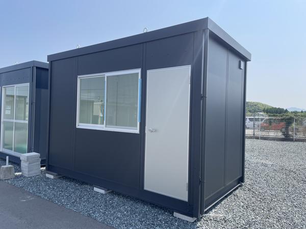 熊本県熊本北店/展示場の新棟ユニットハウス・プレハブ・コンテナハウス38MSL(2.43坪)の本体の外観