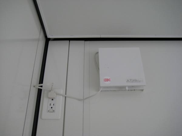 福岡県北九州営業所/展示場の新棟ユニットハウス・プレハブ・コンテナハウス38MSL(2.43坪)の各設備の換気扇