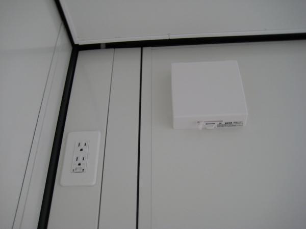 福岡県北九州営業所/展示場の新棟ユニットハウス・プレハブ・コンテナハウス38MSL(2.43坪)の各設備の給気口