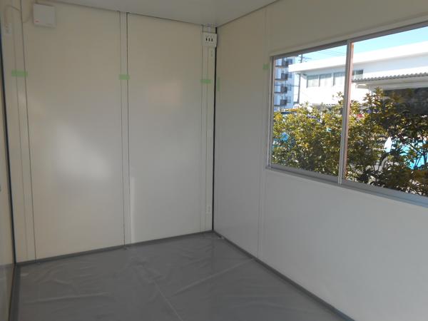 群馬県館林店/展示場の新棟ユニットハウス・プレハブ・コンテナハウス38MSL(2.43坪)の本体の内観