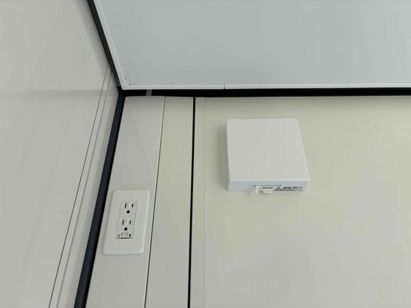 大分県大分東店/展示場の新棟ユニットハウス・プレハブ・コンテナハウス38MSL(2.43坪)の各設備の給気口