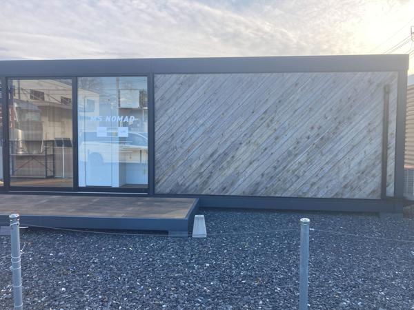 茨城県笠間店/展示場の新棟ユニットハウス・プレハブ・コンテナハウス93MS NOMAD(6.25坪)の本体の外観