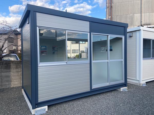 兵庫県淡路店/展示場の新棟ユニットハウス・プレハブ・コンテナハウス3MSD(2.40坪)の本体の外観