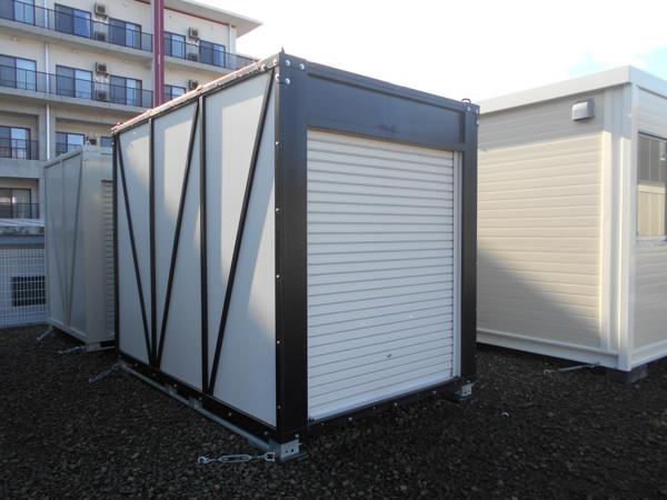 宮城県仙台茂庭店/展示場の新棟ユニットハウス・プレハブ・コンテナハウスPanda3.0 PS3T(1.60坪)の本体の外観