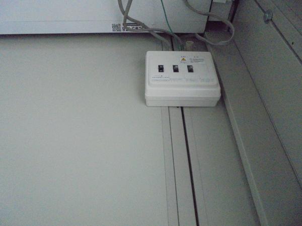 山形県山形出張所/総合展示場の中古ユニットハウス・プレハブ・コンテナハウスCT-32J(2.16坪)の各設備の分電盤