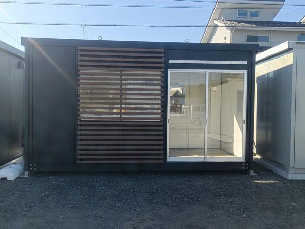 山梨県山梨出張所/総合展示場の新棟ユニットハウス・プレハブ・コンテナハウス47MSL(3.02坪)の本体の外観