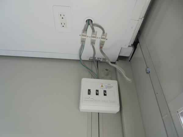 宮城県大崎店/展示場の中古ユニットハウス・プレハブ・コンテナハウスCT-41J(2.83坪)の各設備の分電盤