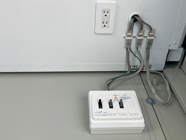 静岡県三島店/展示場の中古ユニットハウス・プレハブ・コンテナハウスCT-41J(2.83坪)の各設備の分電盤