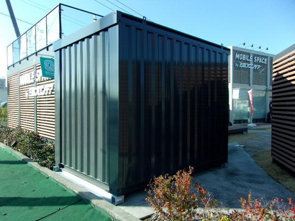 静岡県新富士総合展示場の中古ユニットハウス・プレハブ・コンテナハウスCT-32JG(2.16坪)の本体の外観