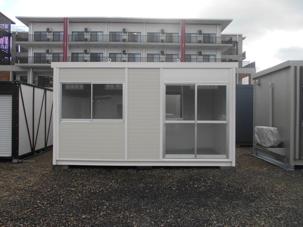 宮城県仙台茂庭店/展示場の新棟ユニットハウス・プレハブ・コンテナハウス4MSD(2.99坪)の本体の外観