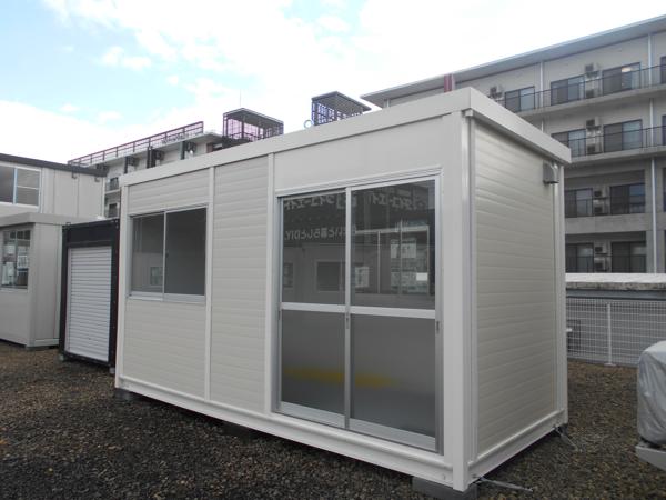 宮城県仙台茂庭店/展示場の新棟ユニットハウス・プレハブ・コンテナハウス4MSD(2.99坪)の本体の外観