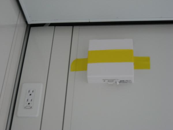 福岡県北九州営業所/展示場の新棟ユニットハウス・プレハブ・コンテナハウス47MSL(3.02坪)の各設備の給気口