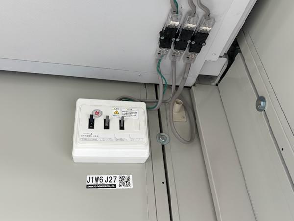 愛知県津島店/展示場の中古ユニットハウス・プレハブ・コンテナハウスCT-41J(2.83坪)の各設備の分電盤