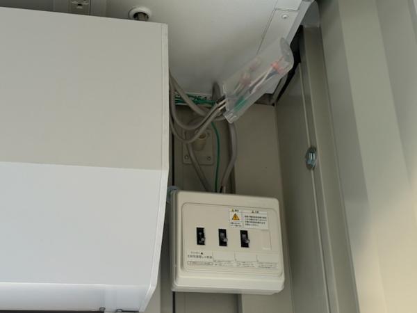 愛知県津島店/展示場の中古ユニットハウス・プレハブ・コンテナハウスCT-32JG(2.16坪)の各設備の分電盤