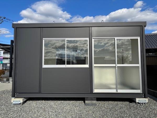 静岡県富士宮店/展示場の新棟ユニットハウス・プレハブ・コンテナハウス47MSL(3.02坪)の本体の外観