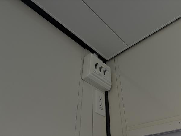 岩手県宮古店/展示場の新棟ユニットハウス・プレハブ・コンテナハウス29MSL(1.84坪)の各設備の分電盤