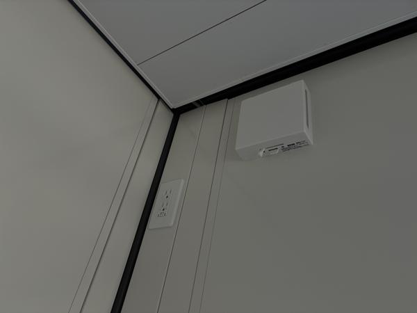 岩手県宮古店/展示場の新棟ユニットハウス・プレハブ・コンテナハウス29MSL(1.84坪)の各設備の給気口