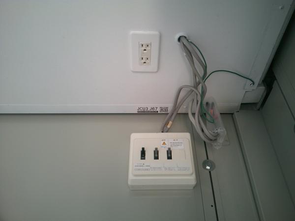 三重県三重営業所/展示場の中古ユニットハウス・プレハブ・コンテナハウスCT-41J(2.83坪)の各設備の分電盤