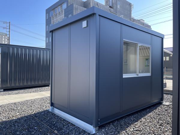茨城県神栖店/展示場の新棟ユニットハウス・プレハブ・コンテナハウス38MSL(2.43坪)の本体の外観