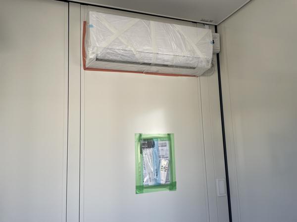 茨城県神栖店/展示場の新棟ユニットハウス・プレハブ・コンテナハウス38MSL(2.43坪)の各設備のエアコン