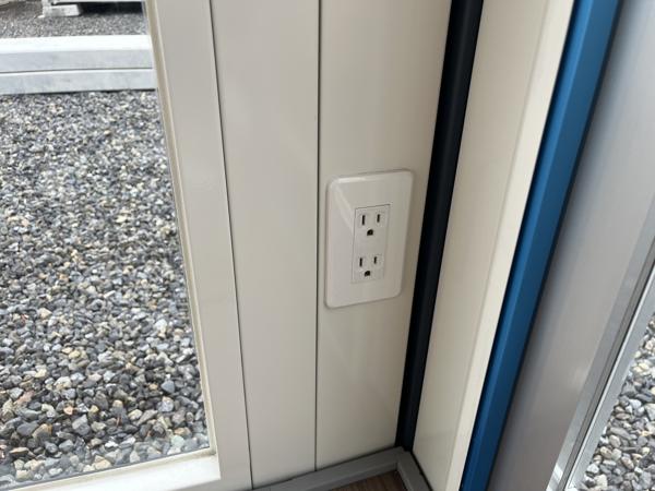 福井県福井店/展示場の新棟ユニットハウス・プレハブ・コンテナハウス38MSL(2.43坪)の各設備のコンセント