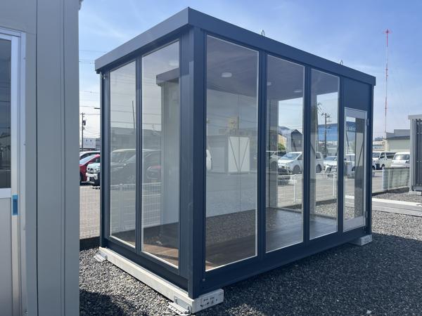 福井県福井店/展示場の新棟ユニットハウス・プレハブ・コンテナハウス38MSL(2.43坪)の本体の外観