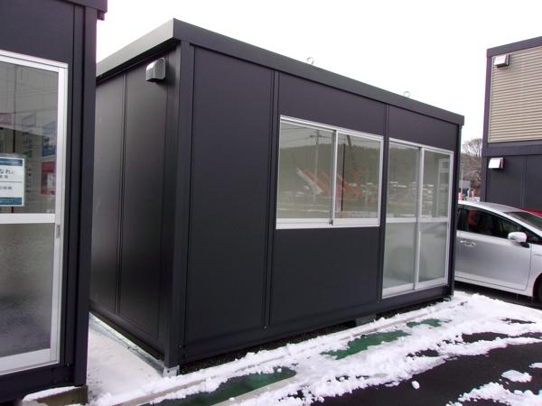 福島県白河店/展示場の新棟ユニットハウス・プレハブ・コンテナハウス47MSL(3.02坪)の本体の外観