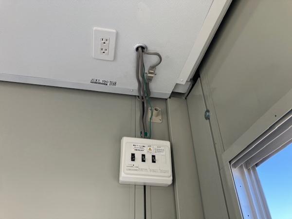 千葉県市原店/展示場の中古ユニットハウス・プレハブ・コンテナハウスCT-32J(2.16坪)の各設備の分電盤