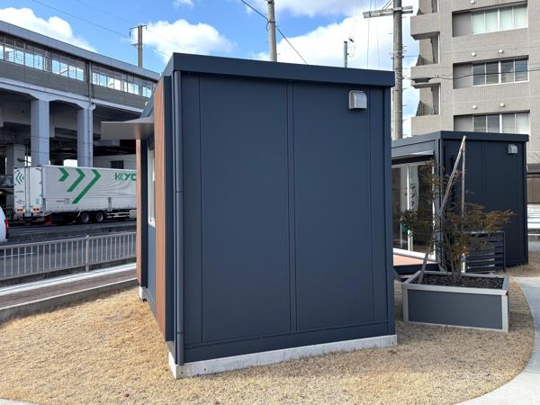 兵庫県相生店/展示場の新棟ユニットハウス・プレハブ・コンテナハウス38MSL(2.59坪)の本体の外観