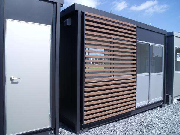 埼玉県花園インター店/展示場の新棟ユニットハウス・プレハブ・コンテナハウス38MSL(2.43坪)の本体の外観