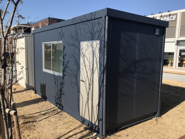 熊本県熊本出張所/熊本菊陽総合展示場の新棟ユニットハウス・プレハブ・コンテナハウス47MSL(3.02坪)の本体の外観