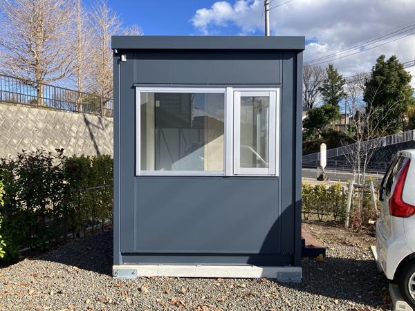 神奈川県伊勢原店/展示場の新棟ユニットハウス・プレハブ・コンテナハウス29MSL(1.84坪)の本体の外観