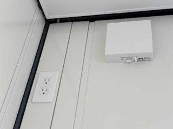 静岡県富士店/展示場の新棟ユニットハウス・プレハブ・コンテナハウス38MSL(2.43坪)の各設備の給気口