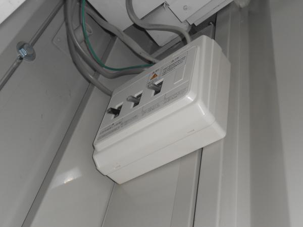 福島県郡山店/展示場の中古ユニットハウス・プレハブ・コンテナハウスCT-41JG(2.83坪)の各設備の分電盤