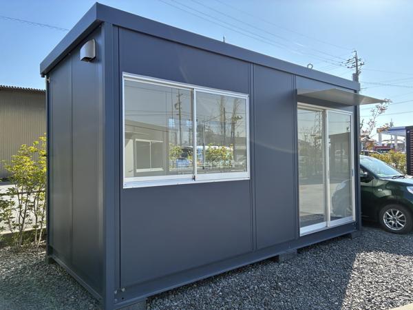 三重県四日市店/展示場の新棟ユニットハウス・プレハブ・コンテナハウス47MSL(3.02坪)の本体の外観