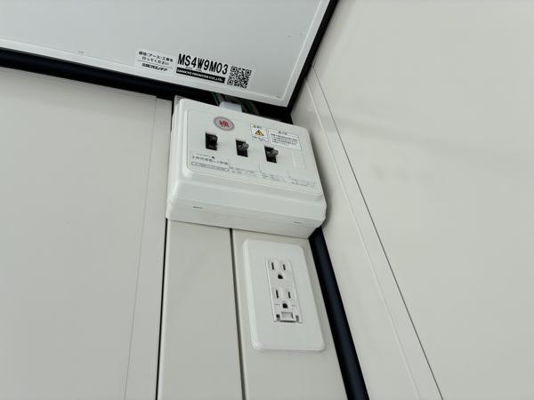 三重県四日市店/展示場の新棟ユニットハウス・プレハブ・コンテナハウス47MSL(3.02坪)の各設備の分電盤