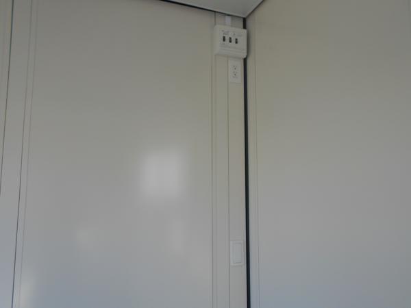 福島県須賀川店/展示場の新棟ユニットハウス・プレハブ・コンテナハウス38MSL(2.43坪)の各設備の分電盤