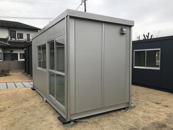 熊本県熊本出張所/熊本菊陽総合展示場の新棟ユニットハウス・プレハブ・コンテナハウス47MSL(3.02坪)の本体の外観