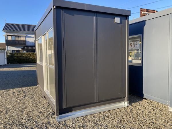 静岡県島田店/展示場の新棟ユニットハウス・プレハブ・コンテナハウス38MSL(2.43坪)の本体の外観