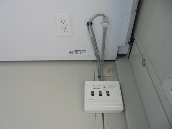 埼玉県本庄店/展示場の中古ユニットハウス・プレハブ・コンテナハウスCT-32J(2.16坪)の各設備の分電盤