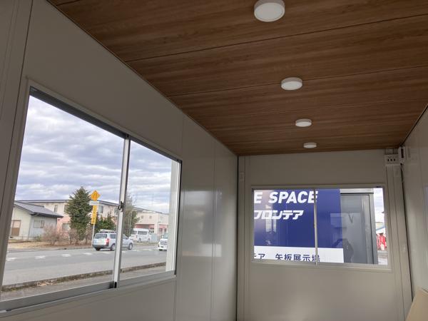 栃木県矢板店/展示場の新棟ユニットハウス・プレハブ・コンテナハウス47MSL(3.02坪)の本体の内観