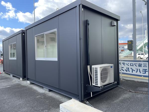 熊本県熊本店/展示場の新棟ユニットハウス・プレハブ・コンテナハウス38MSL(2.43坪)の本体の外観