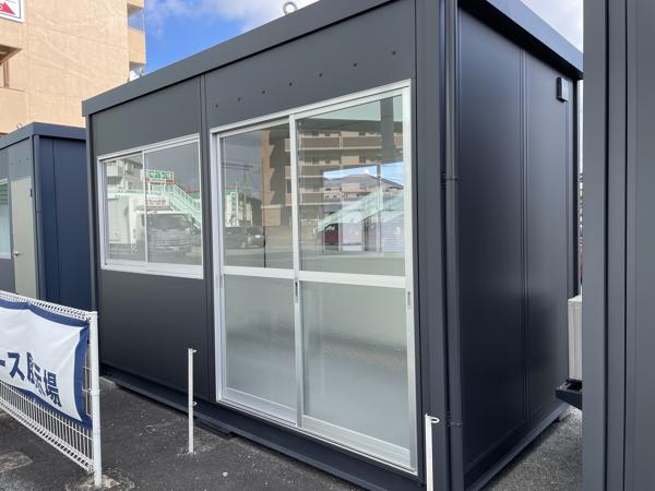 熊本県熊本店/展示場の新棟ユニットハウス・プレハブ・コンテナハウス38MSL(2.43坪)の本体の外観