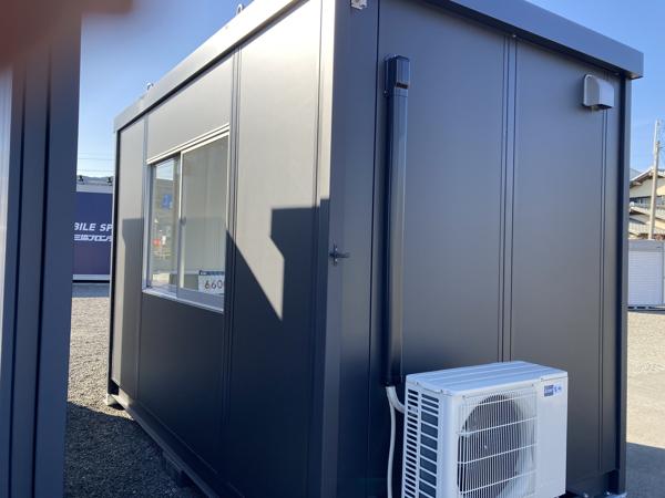 静岡県島田店/展示場の新棟ユニットハウス・プレハブ・コンテナハウス38MSL(2.43坪)の本体の外観